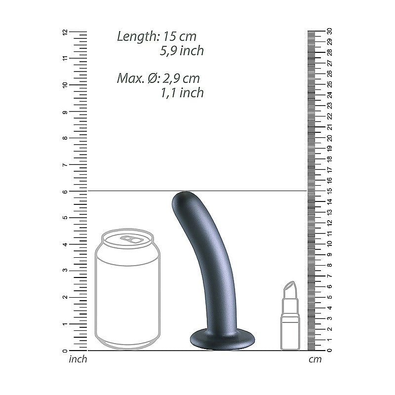 Smooth Silicone G-spot Suction Cup Dildo by Shots Toys - Non-Realistic Dildos
