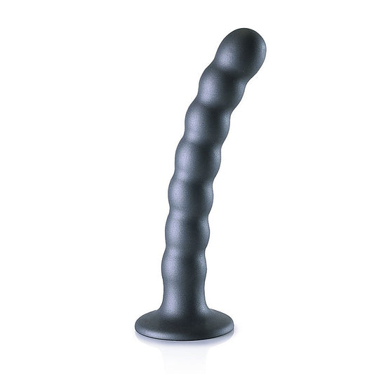 Beaded Suction Cup G-Spot Dildo by Shots Toys - Non-Realistic Dildos