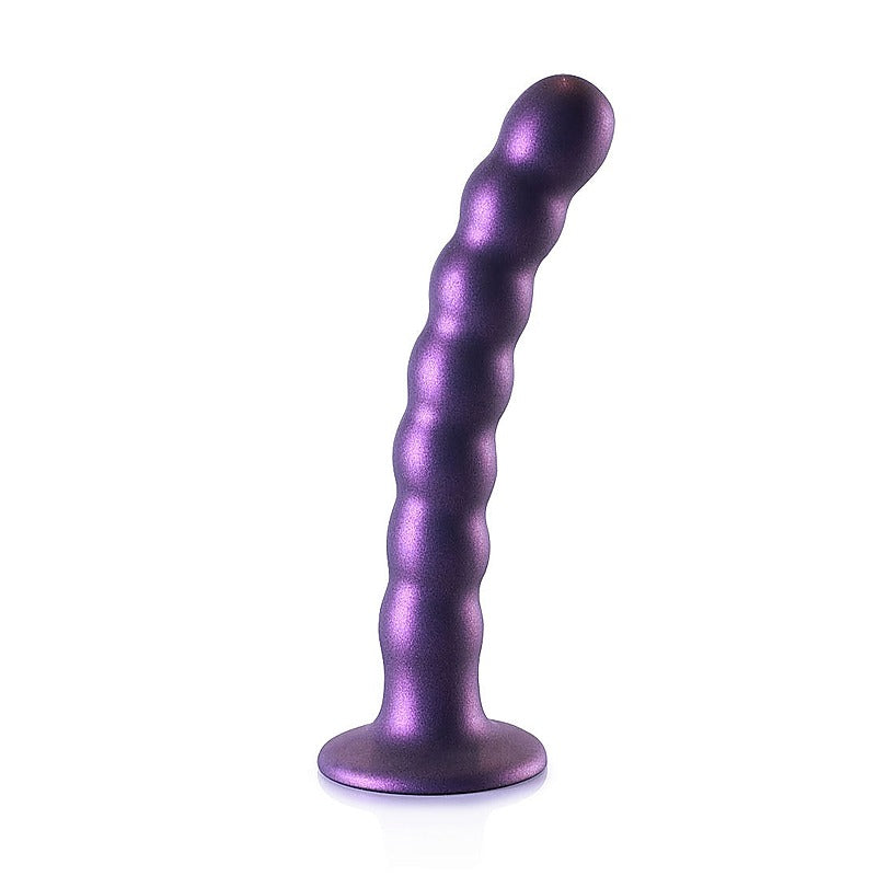Beaded Suction Cup G-Spot Dildo by Shots Toys - Non-Realistic Dildos