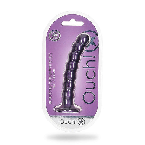 Beaded Suction Cup G-Spot Dildo by Shots Toys - Non-Realistic Dildos