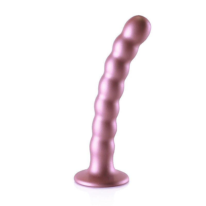 Beaded Suction Cup G-Spot Dildo by Shots Toys - Non-Realistic Dildos