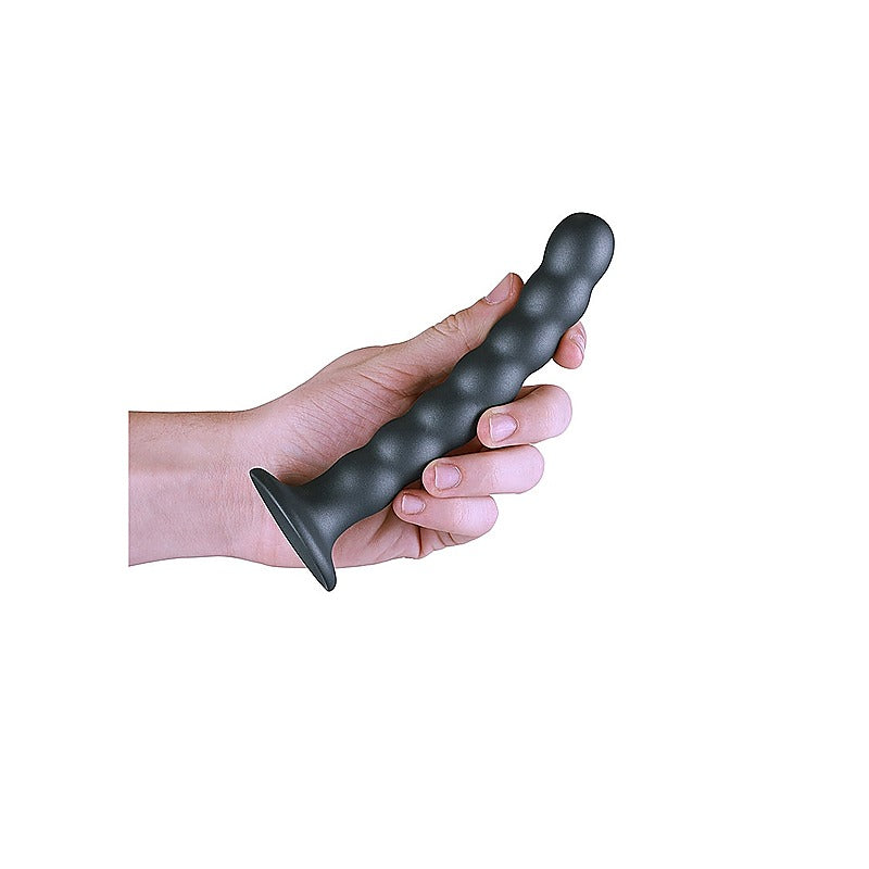 Beaded Suction Cup G-Spot Dildo by Shots Toys - Non-Realistic Dildos