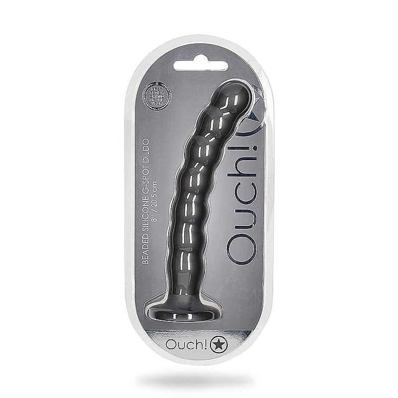 Suction Base Beaded G-Spot Dildo by Shots Toys - Non-Realistic Dildos