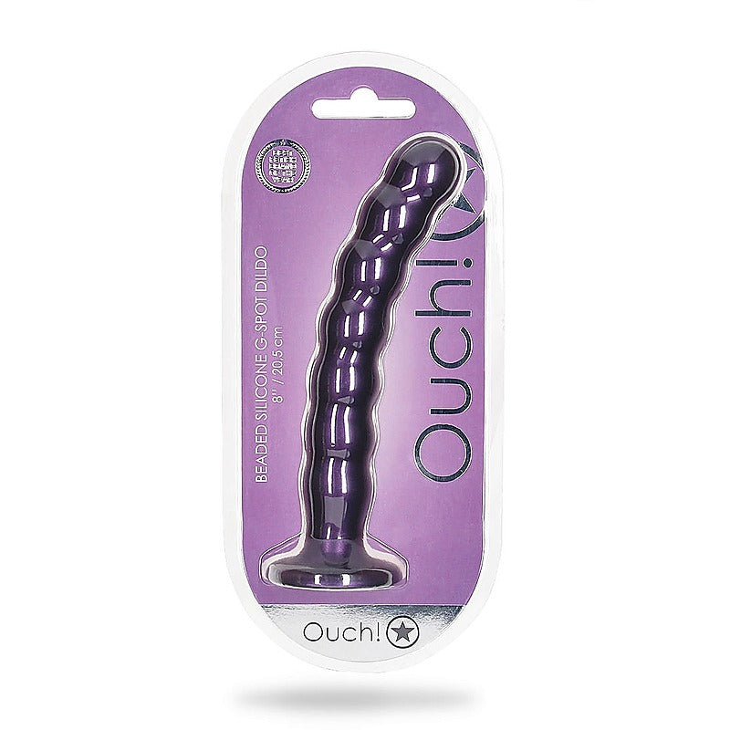 Suction Base Beaded G-Spot Dildo by Shots Toys - Non-Realistic Dildos