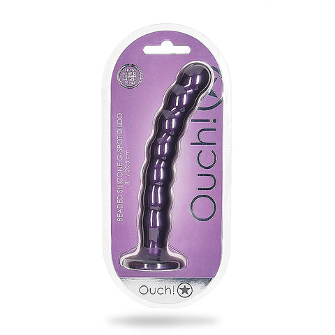Suction Base Beaded G-Spot Dildo by Shots Toys - Non-Realistic Dildos