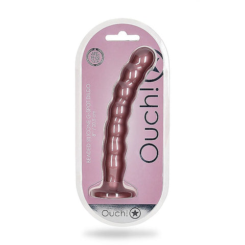 Suction Base Beaded G-Spot Dildo by Shots Toys - Non-Realistic Dildos