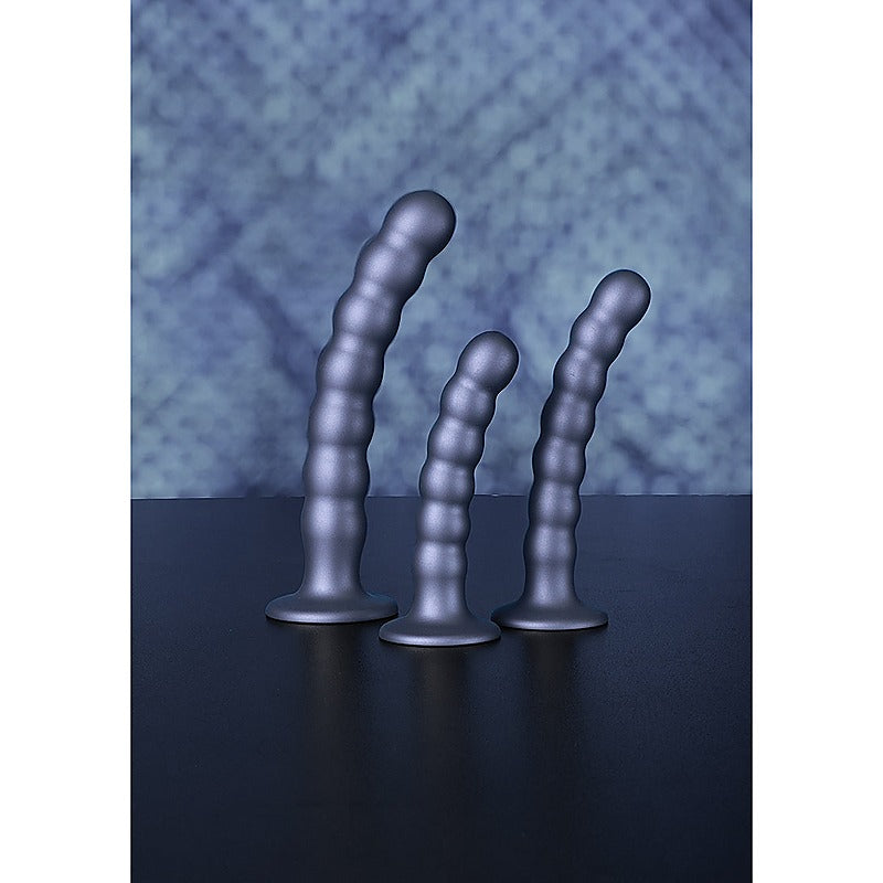Suction Base Beaded G-Spot Dildo by Shots Toys - Non-Realistic Dildos
