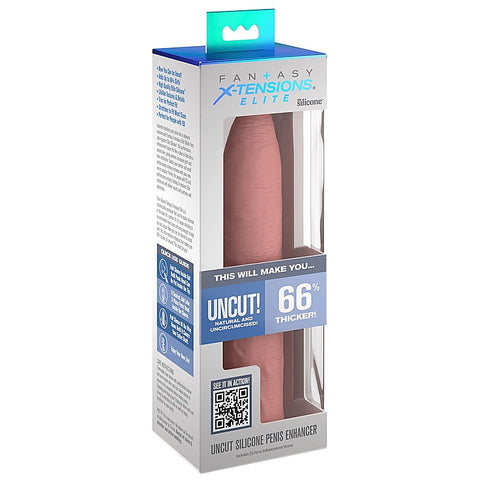 Fantasy Xtensions Elite Uncut 7 Inch Extension Sleeve - Penis Sleeves and Extenders