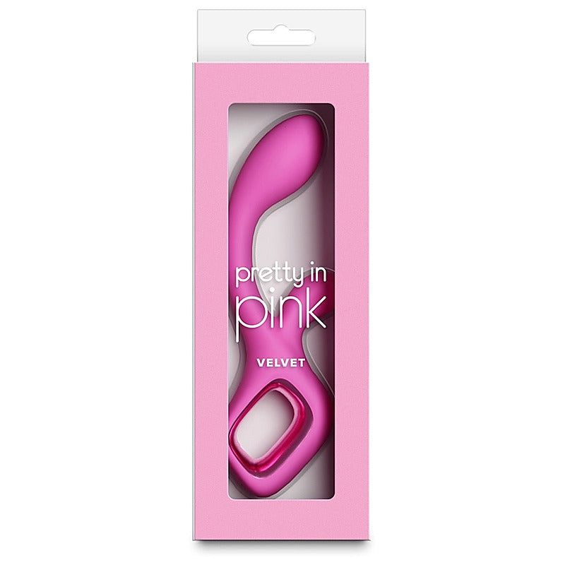 Pretty in Pink Velvet G Spot Rabbit Vibrator by NS Novelties - Rabbit Vibrators