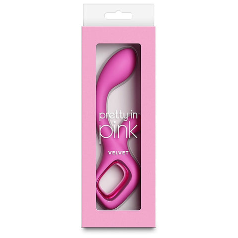 Pretty in Pink Velvet G Spot Rabbit Vibrator by NS Novelties - Rabbit Vibrators