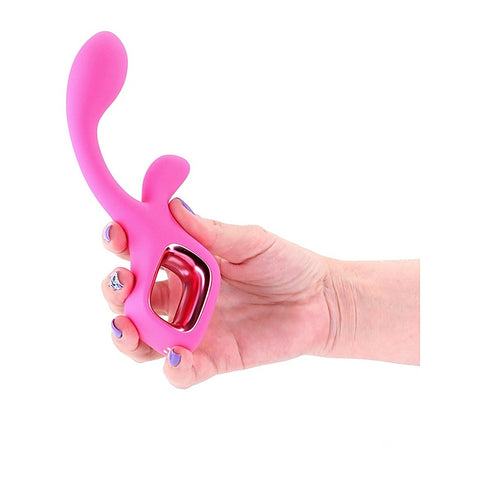 Pretty in Pink Velvet G Spot Rabbit Vibrator by NS Novelties - Rabbit Vibrators