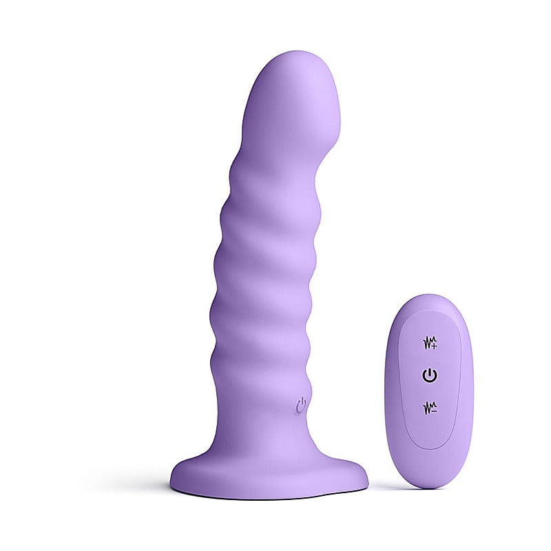 Colours Ribbed 6 inch Remote Control Dildo by NS Novelties - Vibrating Dildos