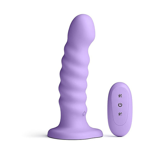 Colours Ribbed 6 inch Remote Control Dildo by NS Novelties - Vibrating Dildos