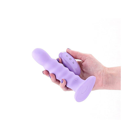 Colours Ribbed 6 inch Remote Control Dildo by NS Novelties - Vibrating Dildos