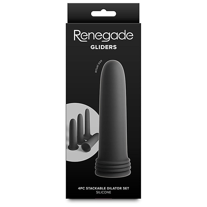 Renegade Gliders 4 Piece Silicone Dilators Set - Butt Plugs