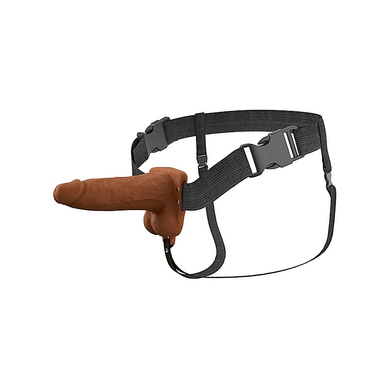 Fantasy X-Tensions Elite 6 in. Vibrating Strap-On - Strap On Sextoys