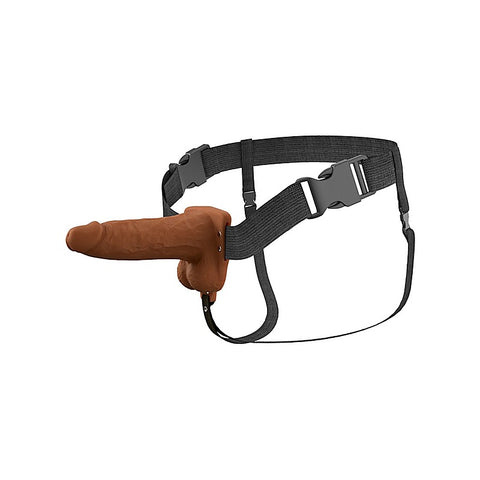 Fantasy X-Tensions Elite 6 in. Vibrating Strap-On - Strap On Sextoys