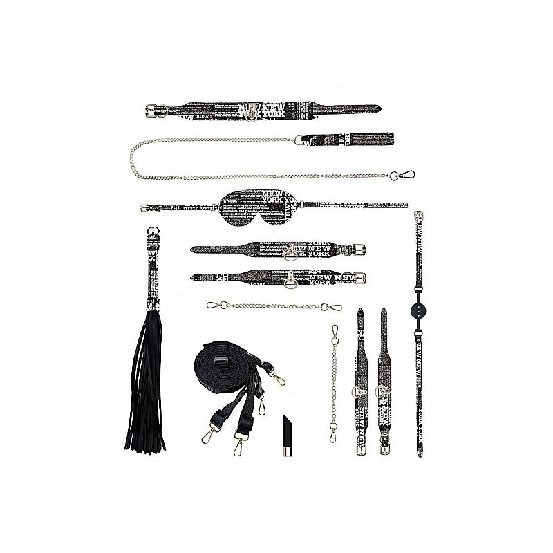 Ouch! New York Collection BDSM Play Kit by Shots Toys - Bondage Kits