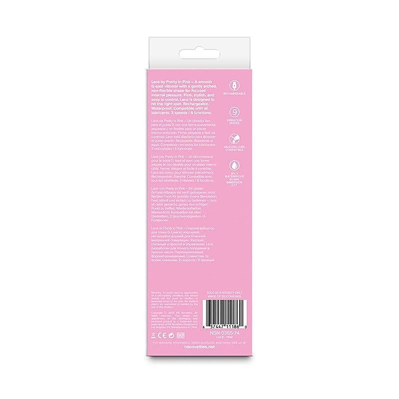 Pretty in Pink Lace Rechargeable G Spot Vibe by NS Novelties - G-Spot Vibrators