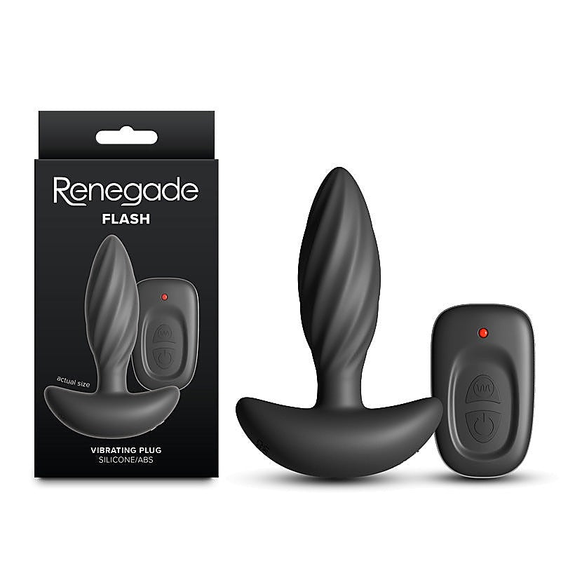 Renegade Flash Rechargeable Vibrating Butt Plug - Butt Plugs