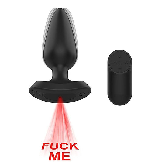 Fuck ME Rechargeable Vibrating Anal Plug by Passion Play - Butt Plugs