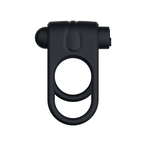 Silicone USB Rechargeable Cock & Balls Ring by Passion Play - Vibrating Cock Rings
