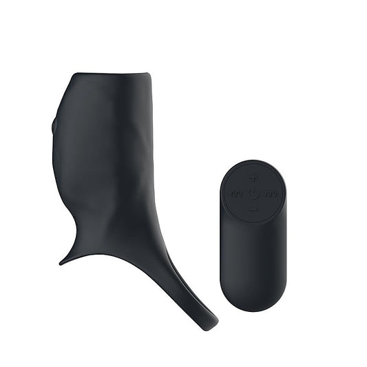 Remote Control Vibrating Cockring Sleeve by Passion Play - Penis Sleeves and Extenders