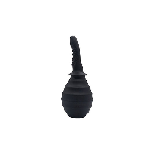 Silicone Ribbed Anti-Backflow Anal Douche by SXE Novelties - Enemas and Douches