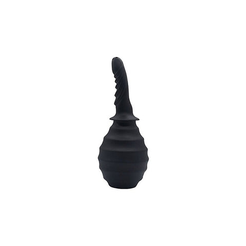 SXE Silicone Ribbed Anti-Backflow Anal Douche 310ml - Enemas and Douches