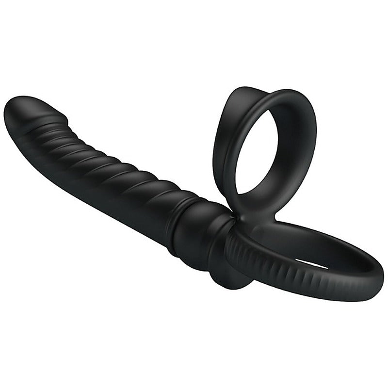 Merritt Vibrating Cockring with Anal Probe by Baile - Vibrating Cock Rings
