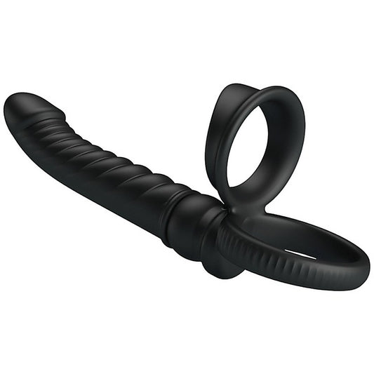 Merritt Vibrating Cockring with Anal Probe by Baile - Vibrating Cock Rings