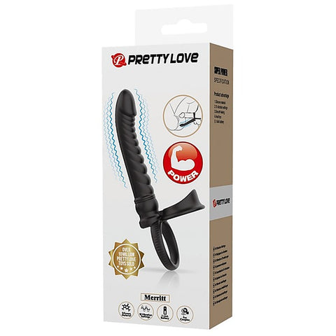 Merritt Vibrating Cockring with Anal Probe by Baile - Vibrating Cock Rings