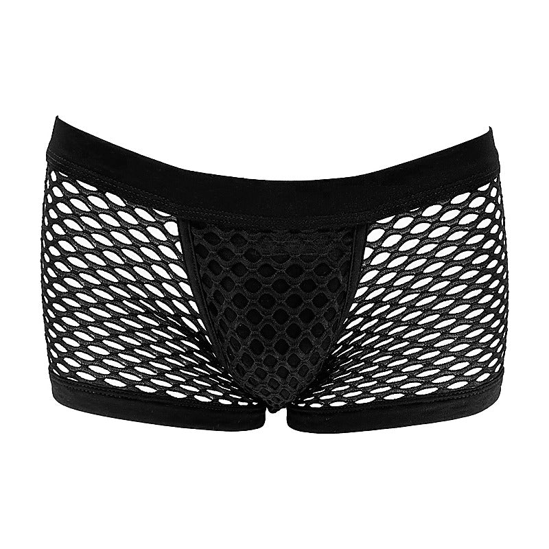 Men's Mesh Sexy Boyshort by Love In Leather - Mens Briefs And Boxers