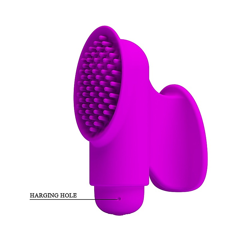 Freda 12 Functions Rechargeable Finger Sleeve Vibrator - Finger and Tongue Vibrators