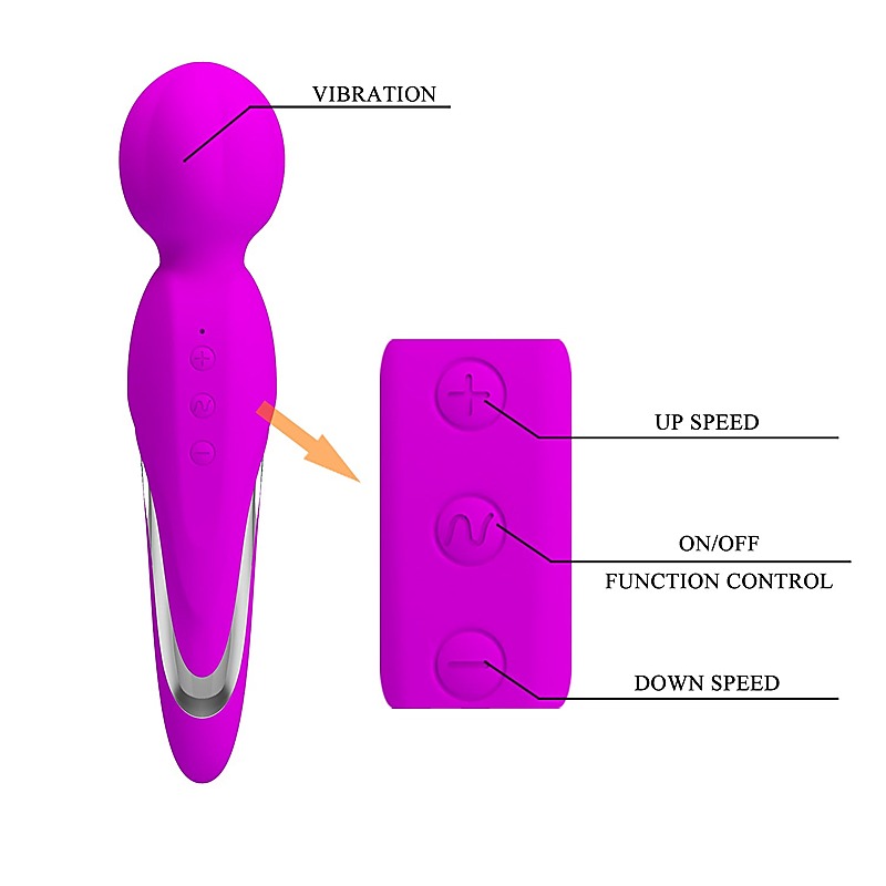 Super Soft Silicone Body Wand Massager by Baile - Body Wands