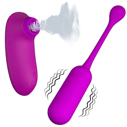 Remote Control Sucking Silicone Egg Vibrator by Baile - Love Eggs and Kegel Exercisers