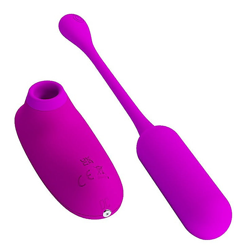 Remote Control Sucking Silicone Egg Vibrator by Baile - Love Eggs and Kegel Exercisers
