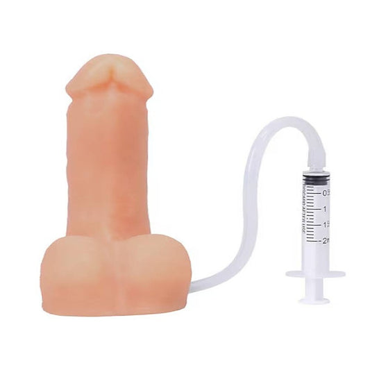 POP N Play by TANTUS Squirting Packer Espresso Dildo - Realistic Dildos