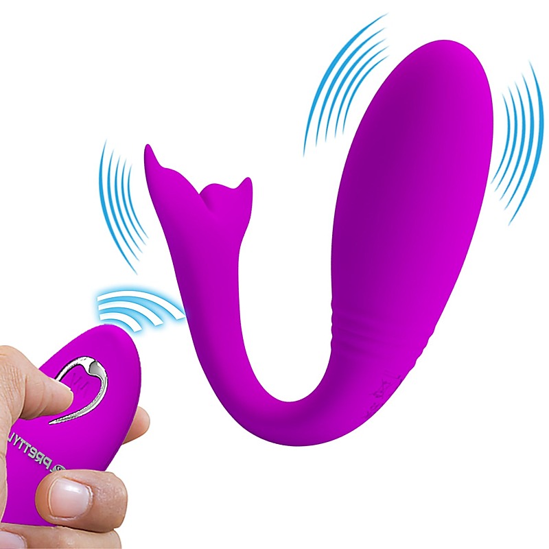 Jordyn Whale Remote Control Couples Vibrator by Baile - Sex Toys For Couples