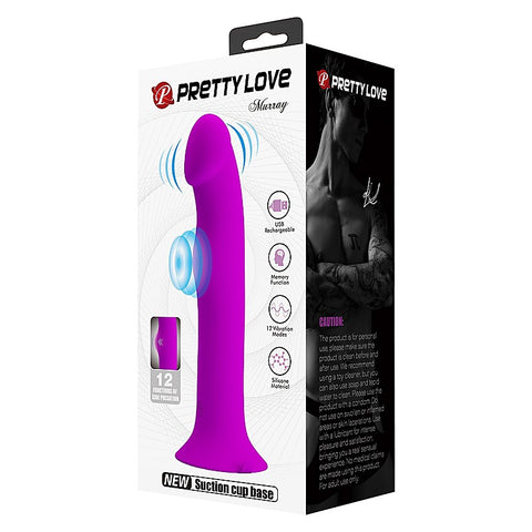 Murray Vibrating and Pulsating Silicone Dildo by Baile - Vibrating Dildos