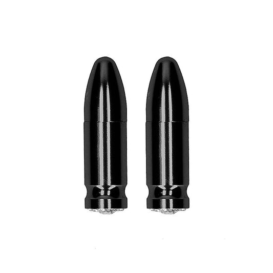 Diamond Bullet Magnetic Nipple Clamps by Shots Toys - Nipple and Clit Clamps