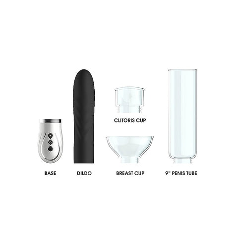 Shots Pumped Twister 4 in 1 Rechargeable Couples Pump Kit - Sex Toys For Couples