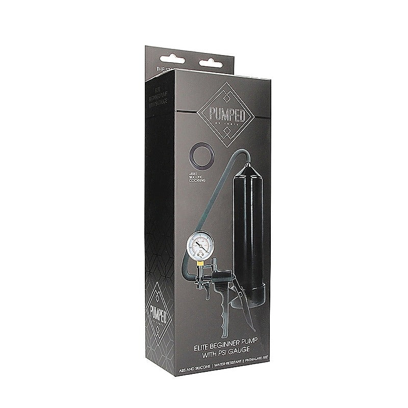 Shots Pumped Elite Beginner Penis Pump with PSI Gauge - Penis Pumps And Stretchers