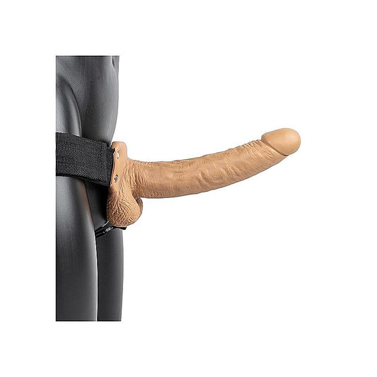 RealRock Hollow Strapon with Balls by Shots Toys - Strap On Sextoys