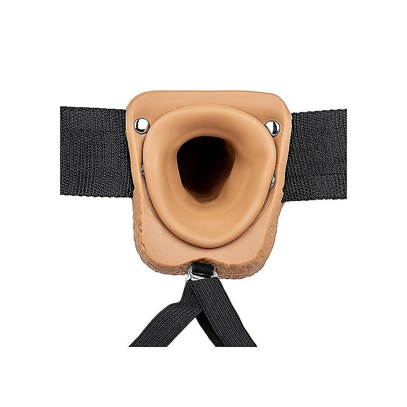 RealRock Hollow Strapon with Balls by Shots Toys - Strap On Sextoys