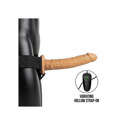 Vibrating Hollow Strapon by Shots Toys - Strap On Sextoys