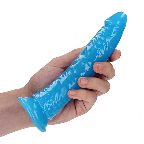 7 Inch Slim Glow in the Dark Neon Dildo by Shots Toys - Realistic Dildos