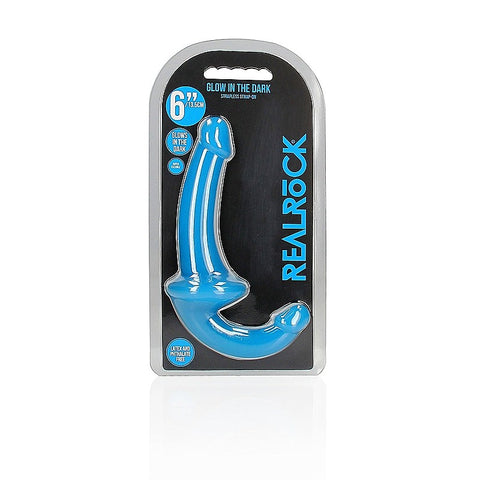 6 Inch Strapless Strap On Glow in the Dark Neon Dildo - Realistic Dildos