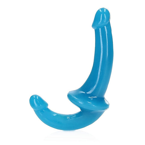 6 Inch Strapless Strap On Glow in the Dark Neon Dildo - Realistic Dildos