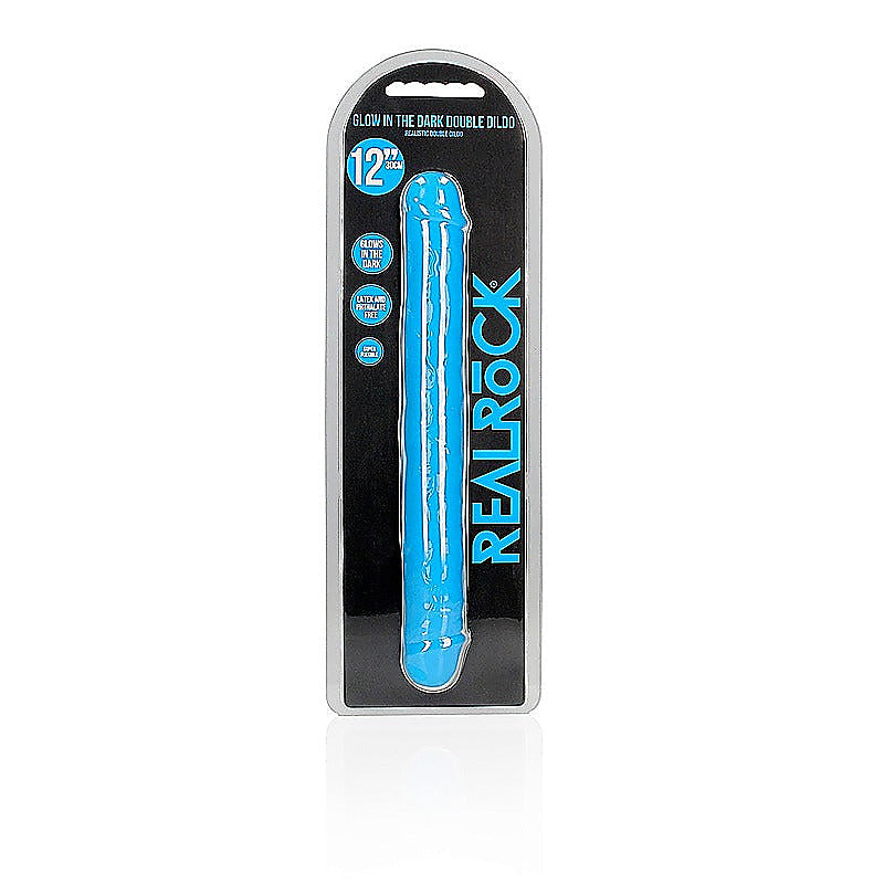 12 Inch Glow in the Dark Neon Double Dong by Shots Toys - Double Ender